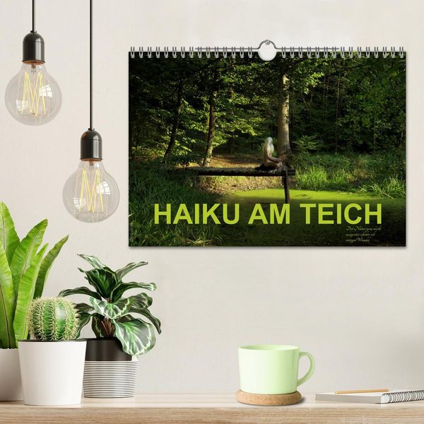 Produktbild: HAIKU AM TEICH (Wandkalender 2026 DIN A4 quer), CALVENDO Monatskalender