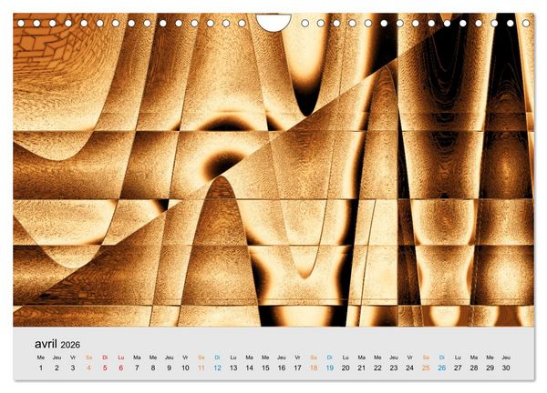 Produktbild: Couleurs et abstraction (Calendrier mural 2026 DIN A4 vertical), CALVENDO calendrier mensuel