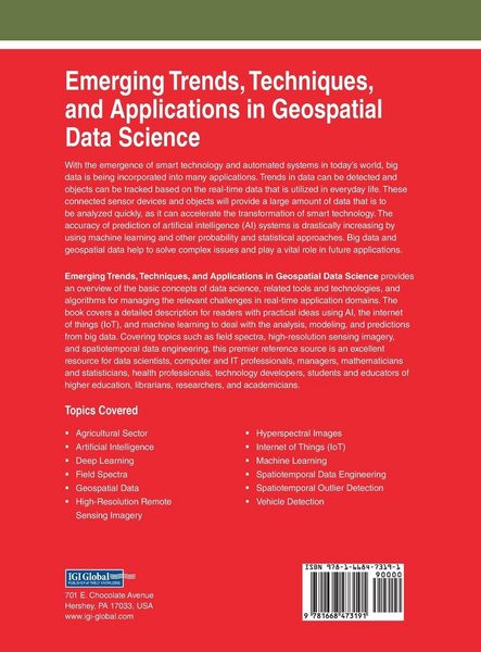 Produktbild: Emerging Trends, Techniques, and Applications in Geospatial Data Science