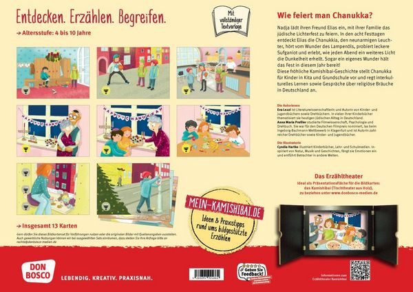 Produktbild: Nadja und Elias feiern Chanukka. Kamishibai Bildkartenset
