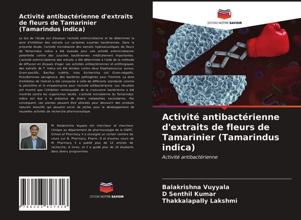 Produktbild: Activit&eacute; antibact&eacute;rienne d'extraits de fleurs de Tamarinier (Tamarindus indica)