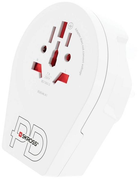 Skross 1.500291 Reiseadapter Country Adapter World to UK USB C20PD