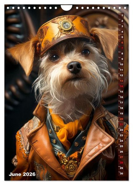 Produktbild: Stylish Dogs (Wall Calendar 2026 DIN A4 portrait), CALVENDO 12 Month Wall Calendar