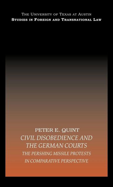 Produktbild: Civil Disobedience and the German Courts
