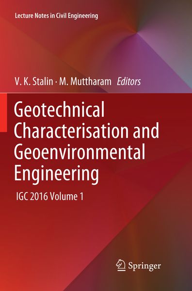 Produktbild: Geotechnical Characterisation and Geoenvironmental Engineering