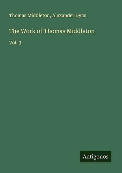 Produktbild: The Work of Thomas Middleton