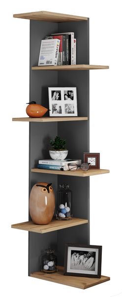 Produktbild: Holz Wandregal H&auml;ngeregal Eckregal Regal Balos XL