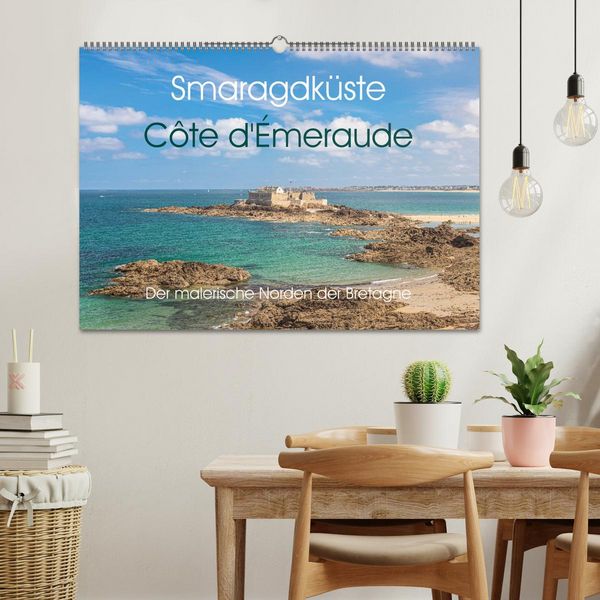 Produktbild: Smaragdk&uuml;ste C&ocirc;te d'&Eacute;meraude. Der malerische Norden der Bretagne (Wandkalender 2026 DIN A2 quer), CALVENDO Monatskalender
