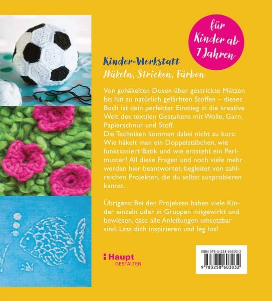 Produktbild: Kinder-Werkstatt H&auml;keln, Stricken, F&auml;rben
