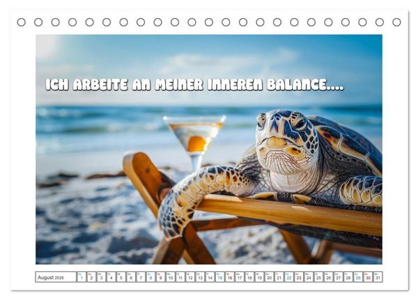 Produktbild: Humorvoll durch das Jahr (Tischkalender 2026 DIN A5 quer), CALVENDO Monatskalender