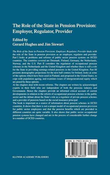 Produktbild: The Role of the State in Pension Provision: Employer, Regulator, Provider