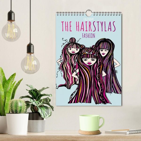 Produktbild: The HAIRSTYLAS Fashion (Wall Calendar 2026 DIN A4 portrait), CALVENDO 12 Month Wall Calendar