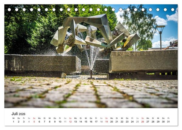 Produktbild: Villingen-Schwenningen - Impressionen einer Stadt (Tischkalender 2026 DIN A5 quer), CALVENDO Monatskalender