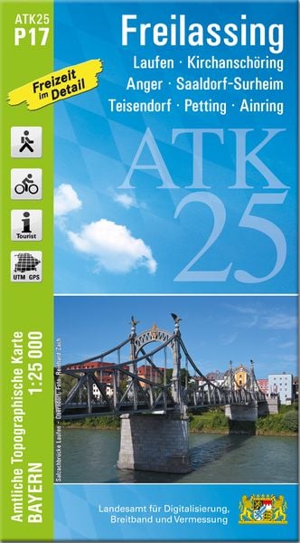 ATK25-P17 Freilassing (Amtliche Topographische Karte 1:25000), Sonstige von , Landesamt für Digitalisierung, Breitband und Vermessung, Bayern,