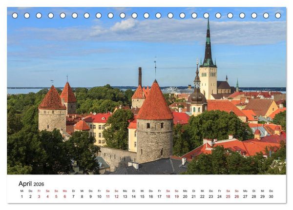 Produktbild: Baltische L&auml;nder (Tischkalender 2026 DIN A5 quer), CALVENDO Monatskalender