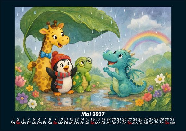 Produktbild: Nala, Pico & Taz in der Drachenwelt 2027 Fotokalender DIN A5