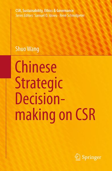 Produktbild: Chinese Strategic Decision-making on CSR