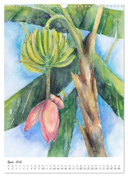 Produktbild: Bl&uuml;tenaquarelle (Wandkalender 2026 DIN A3 hoch), CALVENDO Monatskalender