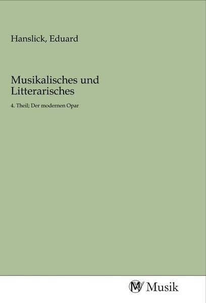 Produktbild: Musikalisches und Litterarisches