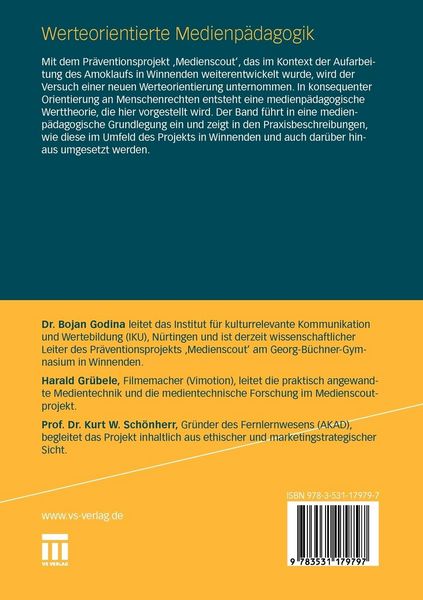Produktbild: Werteorientierte Medienp&auml;dagogik