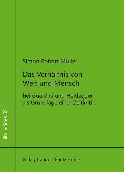 Produktbild: Das Verh&auml;ltnis von Welt und Mensch