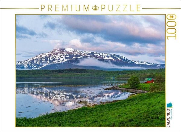 Produktbild: CALVENDO Puzzle Mitternachtslicht auf Senja | 1000 Teile Lege-Gr&ouml;&szlig;e 64x48cm Foto-Puzzle f&uuml;r gl&uuml;ckliche Stunden