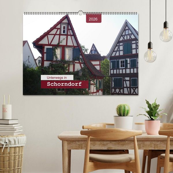 Produktbild: Unterwegs in Schorndorf (Wandkalender 2026 DIN A2 quer), CALVENDO Monatskalender