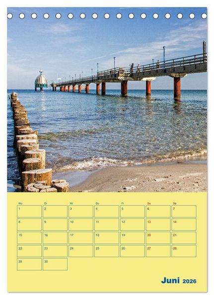 Produktbild: Sehnsuchtsort Fischland-Dar&szlig;-Zingst (Tischkalender 2026 DIN A5 hoch), CALVENDO Monatskalender