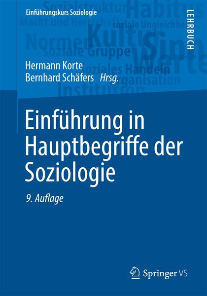 Produktbild: Einf&uuml;hrung in Hauptbegriffe der Soziologie