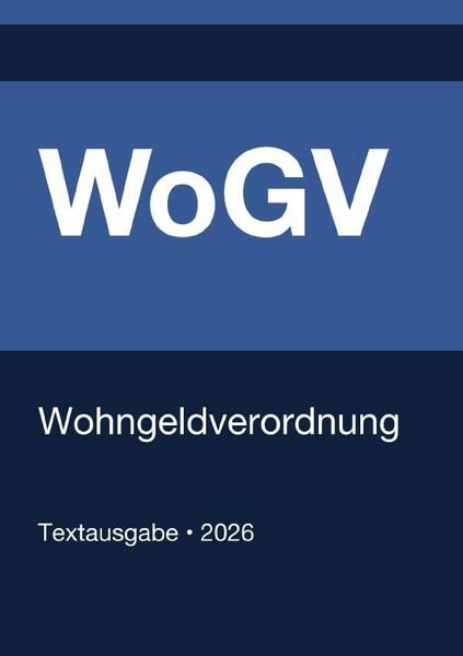 Produktbild: WoGV - Wohngeldverordnung (Deutschland) 2026