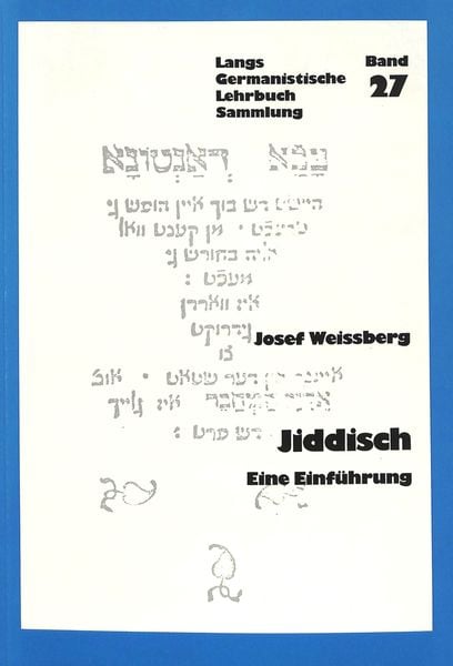 Jiddisch, Taschenbuch von Vera Weissberg, Peter Lang AG, Internationaler Verlag der Wissenschaften, 9783261040695