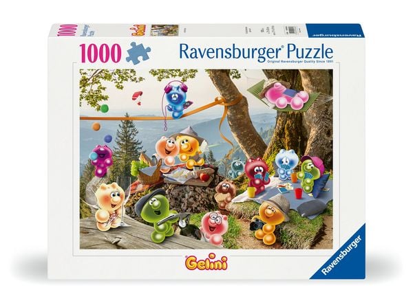 Produktbild: Erwachsenenpuzzle 1000 Teile - Gelini - Auf zum Picknick