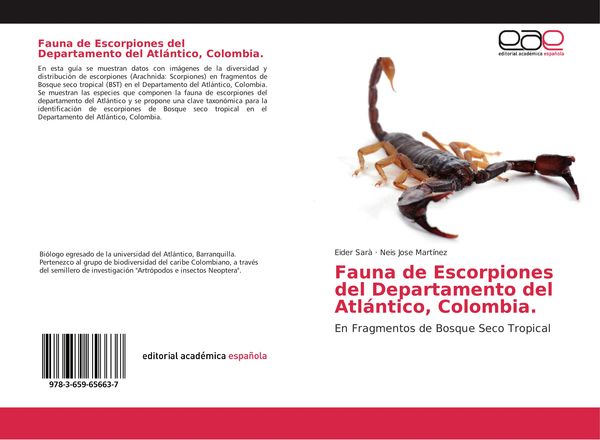 Produktbild: Fauna de Escorpiones del Departamento del Atl&aacute;ntico, Colombia