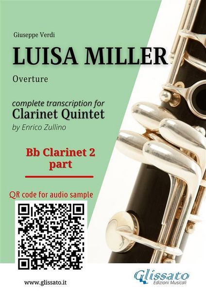 Produktbild: Bb Clarinet 2 part of "Luisa Miller" for Clarinet Quintet