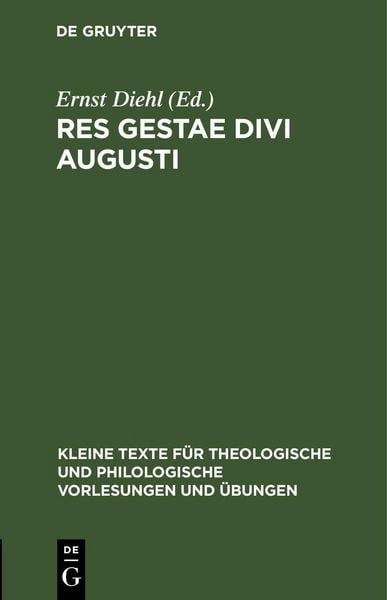 Produktbild: Res Gestae Divi Augusti