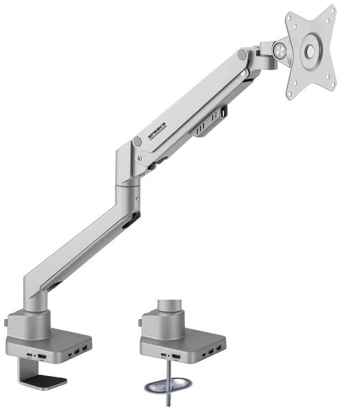 Produktbild: SpeaKa Professional Monitor-Tischhalterung SP-MM-600 1 Display(s) 43,2cm (17\") - 81,3cm (32\") Silber Rotierbar, Neigbar