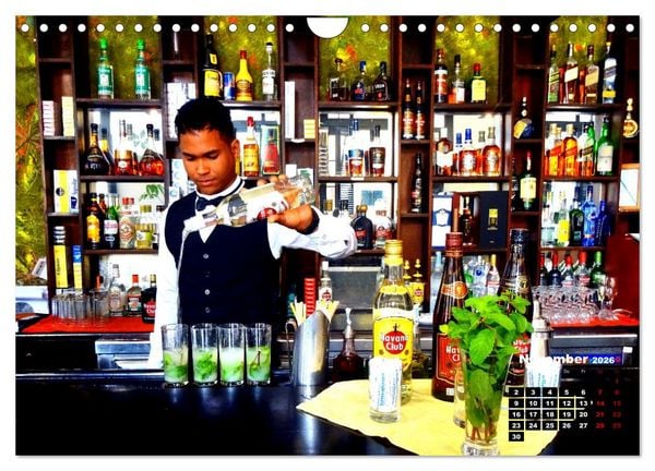 Produktbild: Mojito und mehr - CUBA COCKTAILS (Wandkalender 2026 DIN A4 quer), CALVENDO Monatskalender