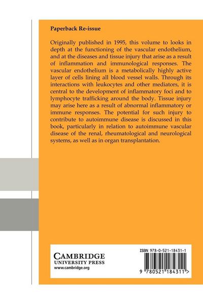 Produktbild: Immunological Aspects of the Vascular Endothelium