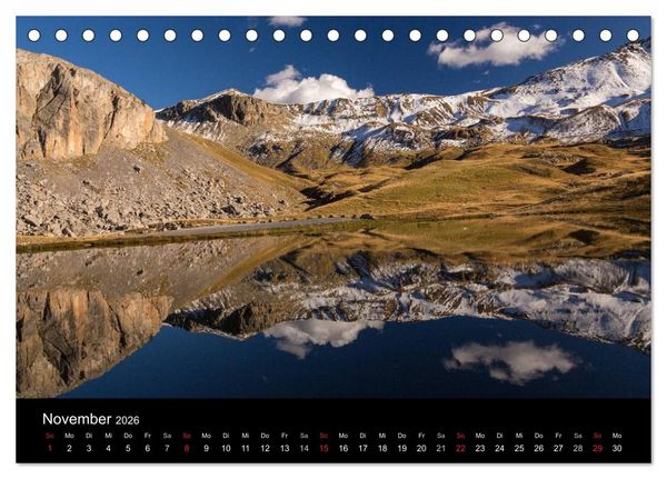 Produktbild: Entschleunigt ... reisen durch traumhafte Landschaften "Les Grandes Alpes" (Tischkalender 2026 DIN A5 quer), CALVENDO Monatskalender