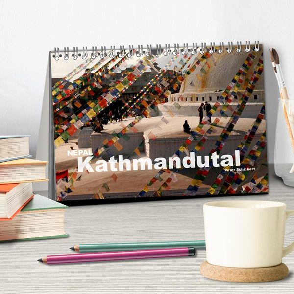 Produktbild: Nepal - Kathmandutal (Tischkalender 2026 DIN A5 quer), CALVENDO Monatskalender