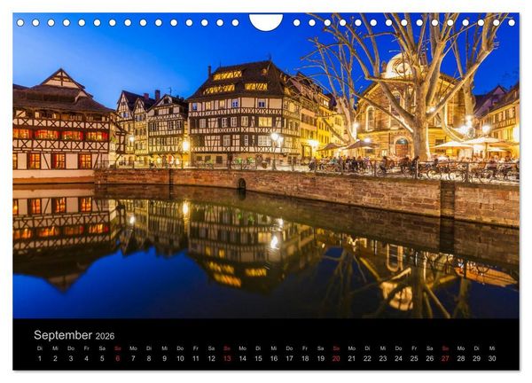 Produktbild: Stra&szlig;burg Impressionen (Wandkalender 2026 DIN A4 quer), CALVENDO Monatskalender