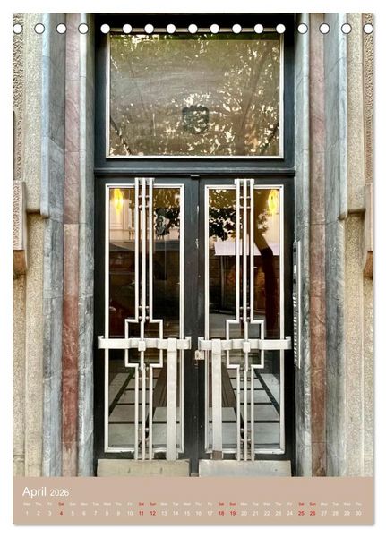 Produktbild: Doors of Belgrade (Desk Calendar 2026 DIN A5 portrait), CALVENDO 12 Month DeskCalendar