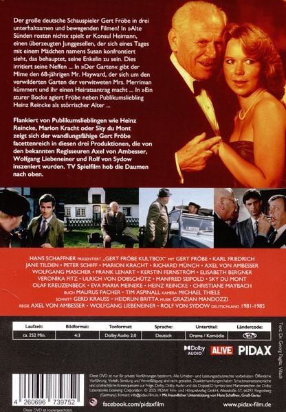 Produktbild: Gert Fr&ouml;be Kultbox / Drei bewegende Filme mit dem gro&szlig;en deutschen Schauspieler (Pidax Film-Klassiker)