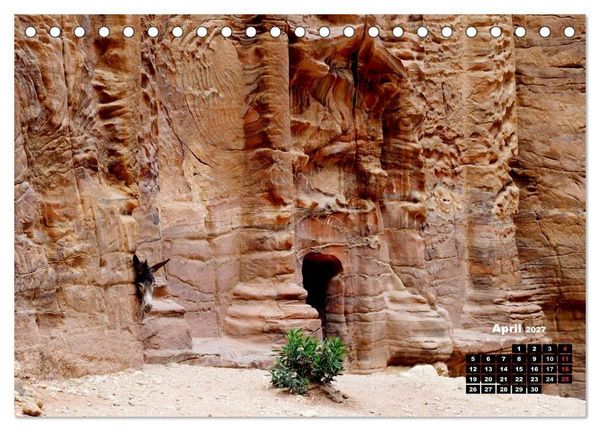 Produktbild: Petra - Felsenstadt in der W&uuml;ste (Tischkalender 2027 DIN A5 quer), CALVENDO Monatskalender