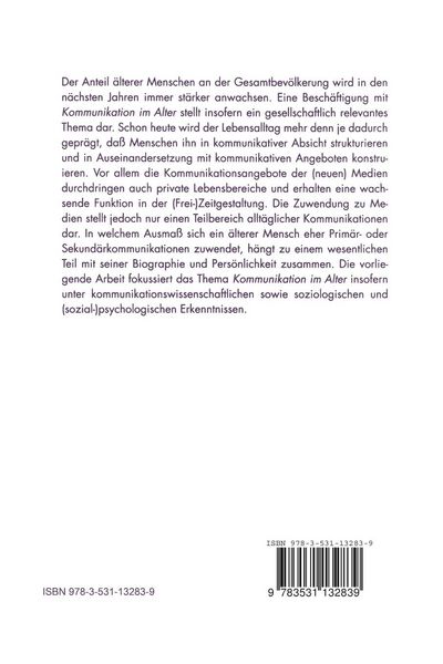 Produktbild: Kommunikation im Alter