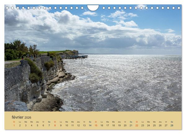 Produktbild: Charente-Maritime vacances sur la c&ocirc;te atlantique (Calendrier mural 2026 DIN A4 vertical), CALVENDO calendrier mensuel