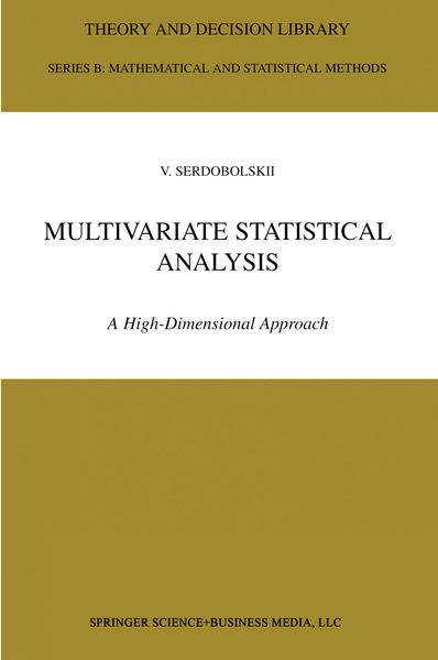 Produktbild: Multivariate Statistical Analysis