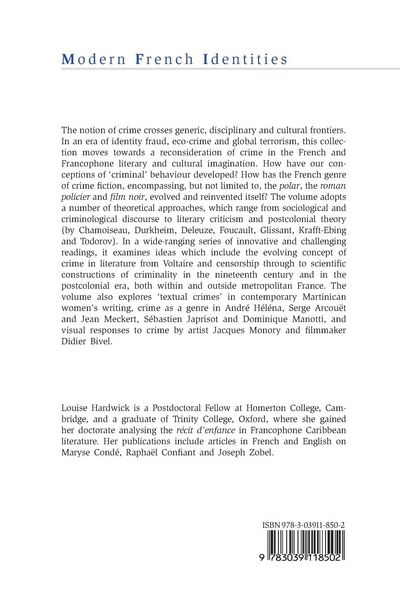 Produktbild: New Approaches to Crime in French Literature, Culture and Film