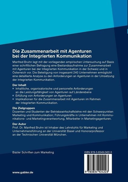 Produktbild: Die Zusammenarbeit mit Agenturen bei der Integrierten Kommunikation