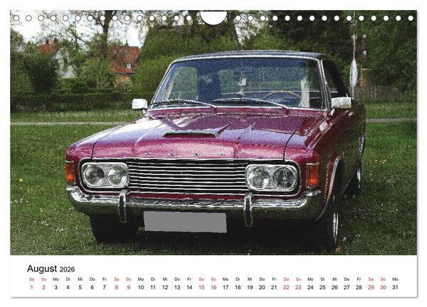 Produktbild: Oldtimer aller Art (Wandkalender 2026 DIN A4 quer), CALVENDO Monatskalender